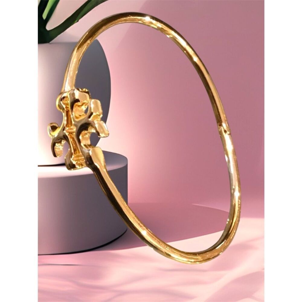TORY BURCH LOGO DELICATE BRACELET GOLD PLATED